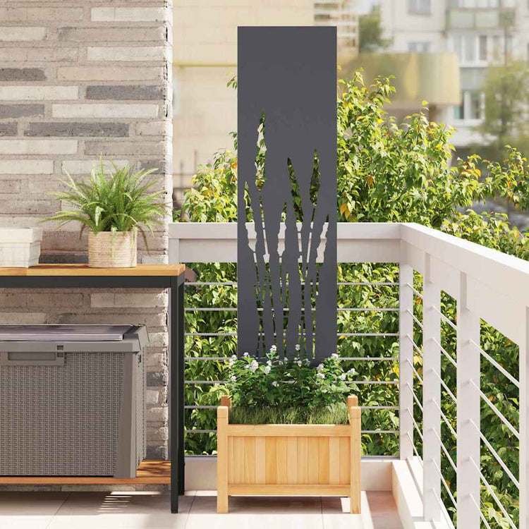 Vidaxxl brise-vue de jardin anthracite 32 x 140 cm acier laminé à froid