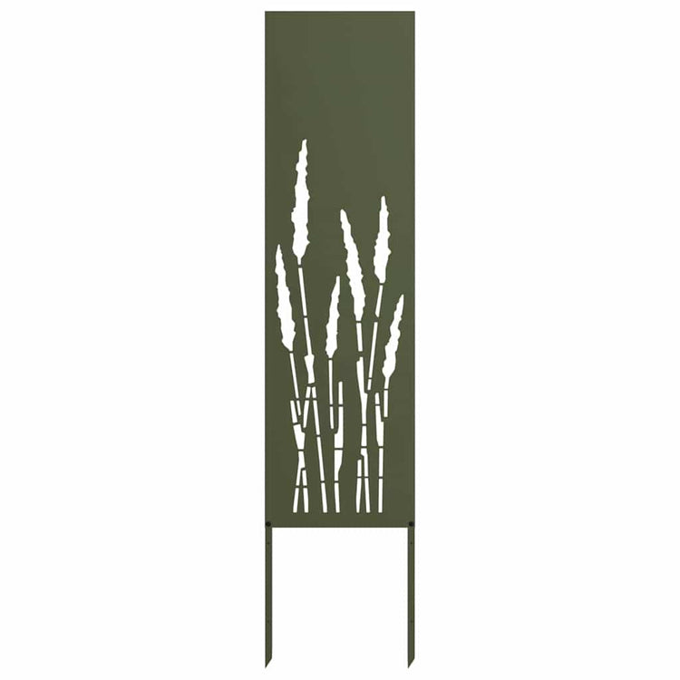 Vidaxxl brise-vue de jardin vert olive 32 x 140 cm acier laminé à froid