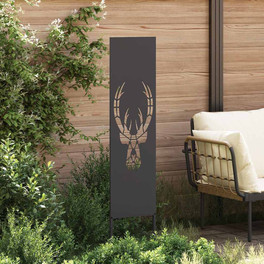 Vidaxxl brise-vue de jardin noir 32 x 140 cm acier laminé à froid