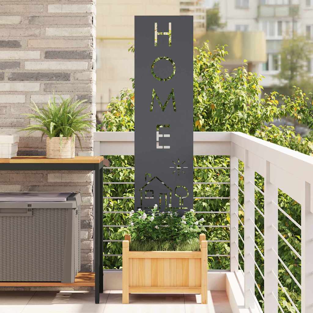 Vidaxxl brise-vue de jardin anthracite 32 x 140 cm acier laminé à froid