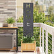 Vidaxxl brise-vue de jardin anthracite 32 x 140 cm acier laminé à froid
