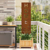 VidaXL brise-vue de jardin chantourné rouillé 32 x 140 cm acier corten