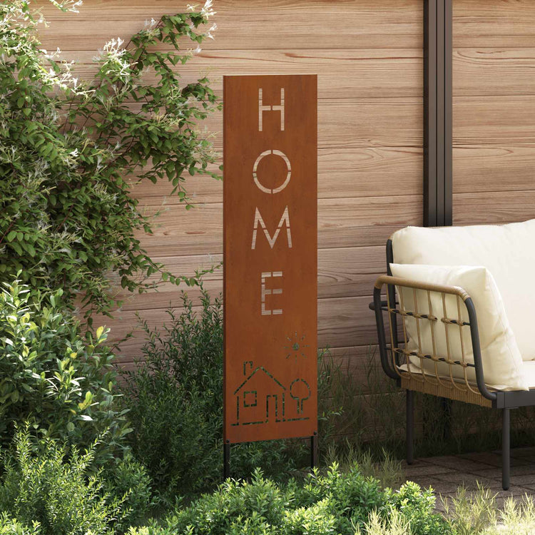 VidaXL brise-vue de jardin chantourné rouillé 32 x 140 cm acier corten