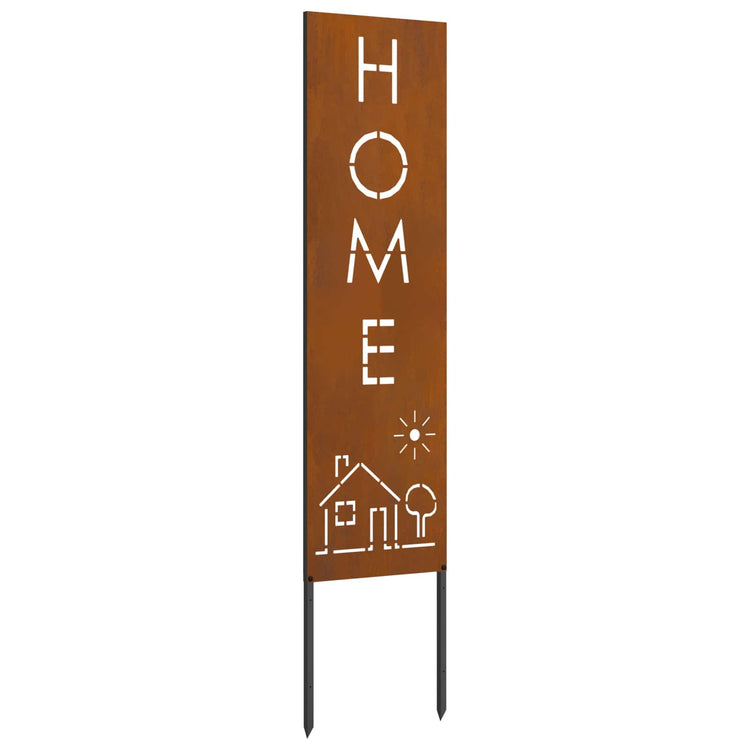 VidaXL brise-vue de jardin chantourné rouillé 32 x 140 cm acier corten