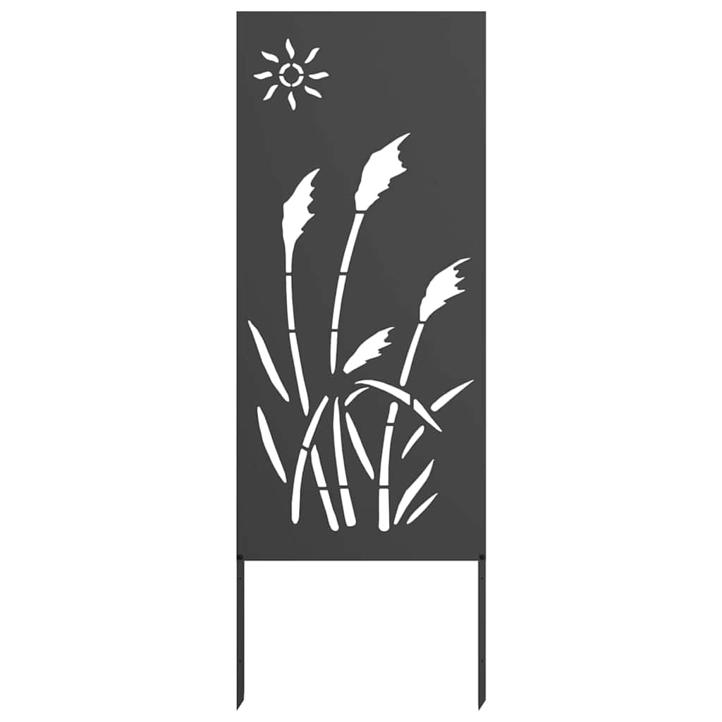 Vidaxxl brise-vue de jardin noir 50 x 140 cm acier laminé à froid