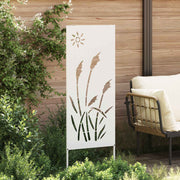 VidaXL brise-vue de jardin chantourné blanc 50 x 140 cm acier laminé à froid - afbeelding 3