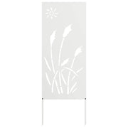 VidaXL brise-vue de jardin chantourné blanc 50 x 140 cm acier laminé à froid - afbeelding 2