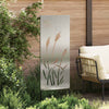 VidaXL brise-vue de jardin chantourné argent 50 x 140 cm acier inoxydable