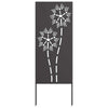 Vidaxxl brise-vue de jardin noir 50 x 140 cm acier laminé à froid
