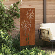 Vidaxxl brise-vue de jardin chantourné rouillé 50 x 140 cm acier corten - afbeelding 3