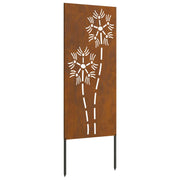 Vidaxxl brise-vue de jardin chantourné rouillé 50 x 140 cm acier corten - afbeelding 2