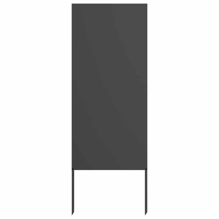 Vidaxxl brise-vue de jardin noir 50 x 140 cm acier laminé à froid