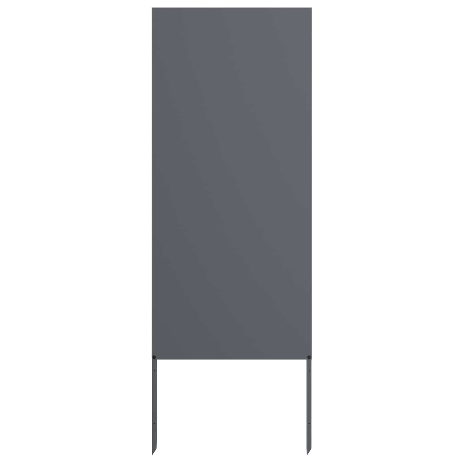 Vidaxxl brise-vue de jardin anthracite 50 x 140 cm acier laminé à froid