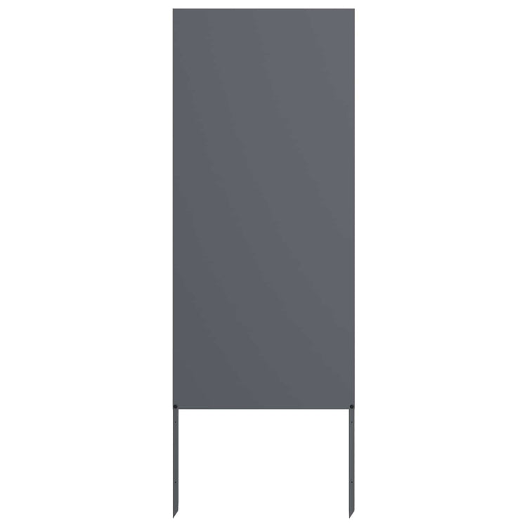 Vidaxxl brise-vue de jardin anthracite 50 x 140 cm acier laminé à froid
