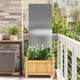 VidaXL brise-vue de jardin chantourné argent 50 x 140 cm acier inoxydable