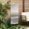 VidaXL brise-vue de jardin chantourné argent 50 x 140 cm acier inoxydable