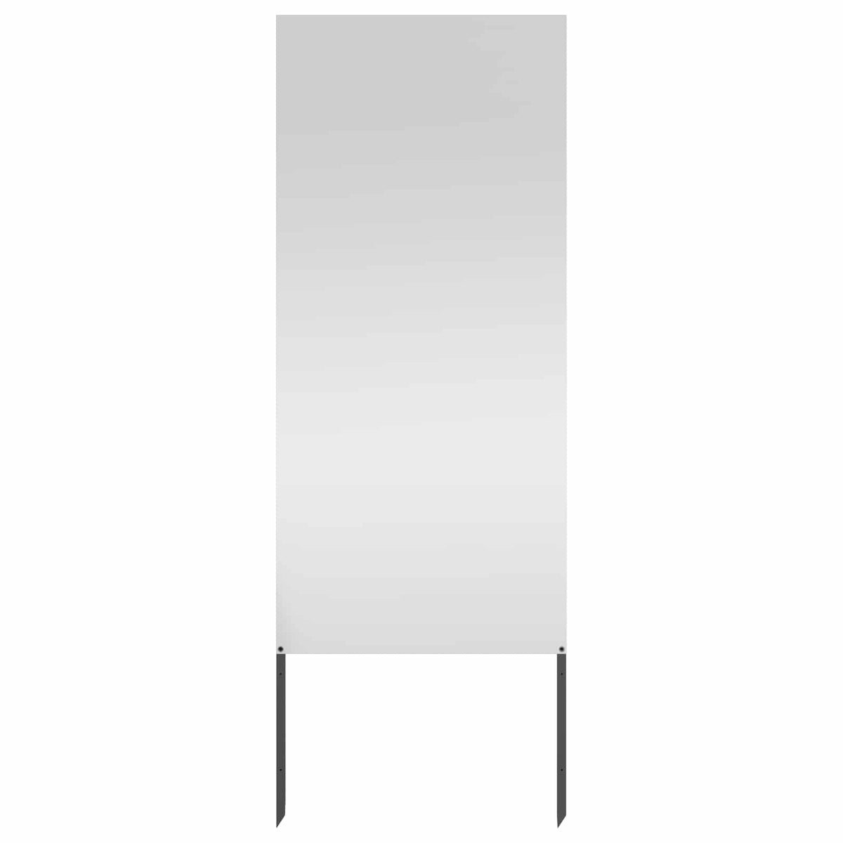 Vidaxxl brise-vue de jardin argent 50 x 140 cm en acier galvanisé