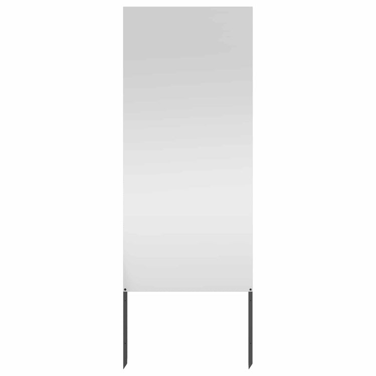 Vidaxxl brise-vue de jardin argent 50 x 140 cm en acier galvanisé