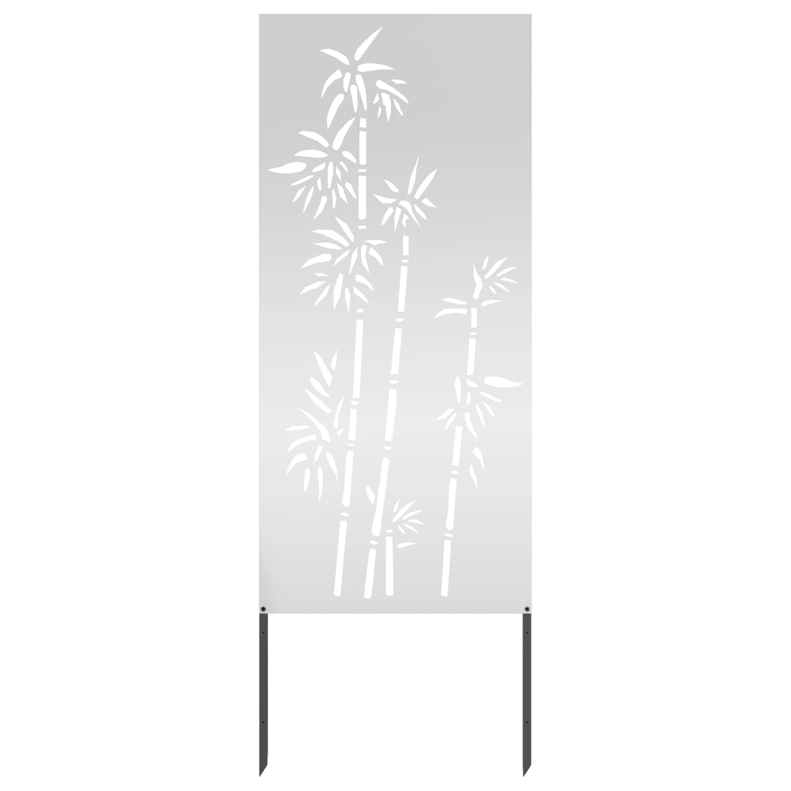 Vidaxxl brise-vue de jardin argent 50 x 140 cm en acier galvanisé