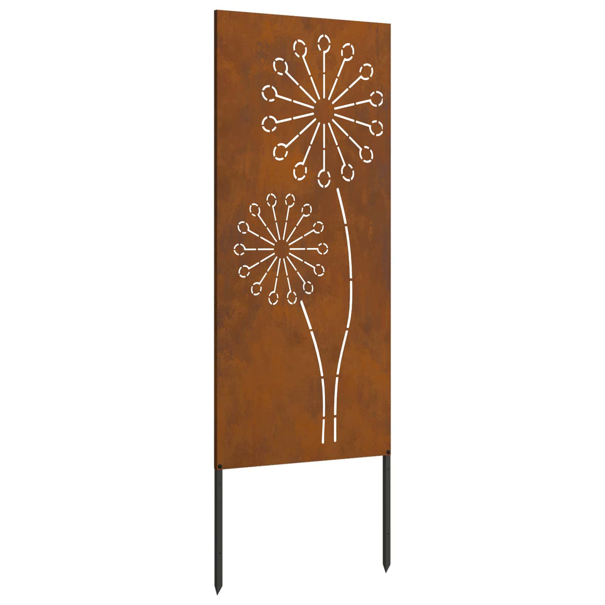 Vidaxxl brise-vue de jardin chantourné rouillé 50 x 140 cm acier corten