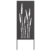 Vidaxxl brise-vue de jardin fleurs noir 50 x 140 cm acier laminé à froid - afbeelding 2