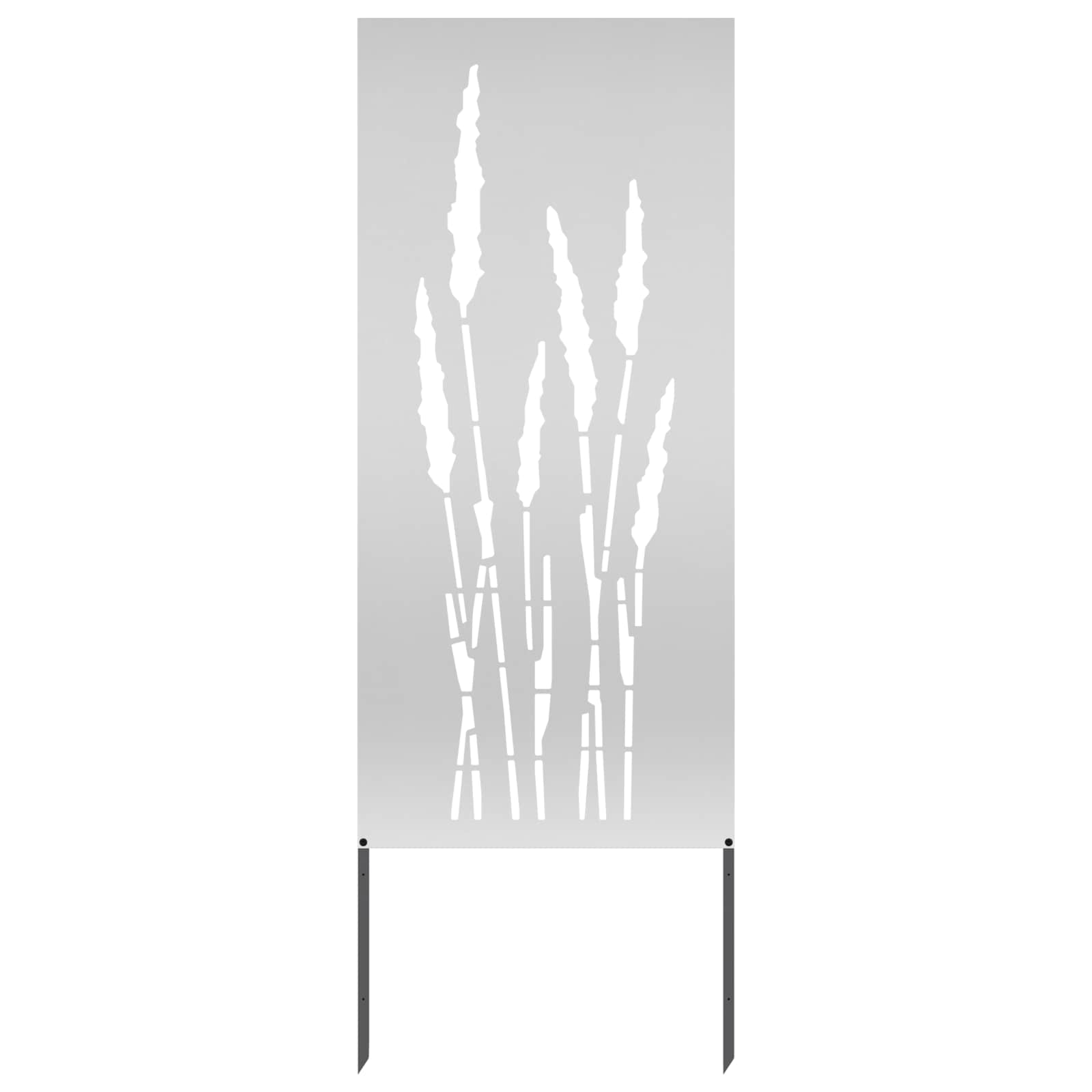 Vidaxxl brise-vue de jardin argent 50 x 140 cm en acier galvanisé