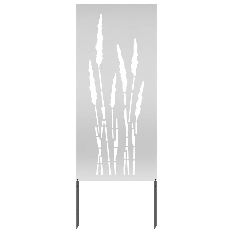 Vidaxxl brise-vue de jardin argent 50 x 140 cm en acier galvanisé