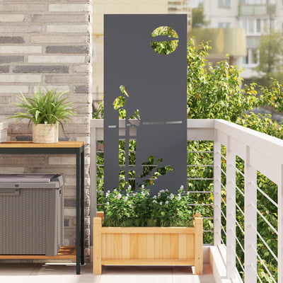 Vidaxxl brise-vue de jardin anthracite 50 x 140 cm acier laminé à froid