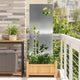 Vidaxxl brise-vue de jardin argent 50 x 140 cm en acier galvanisé