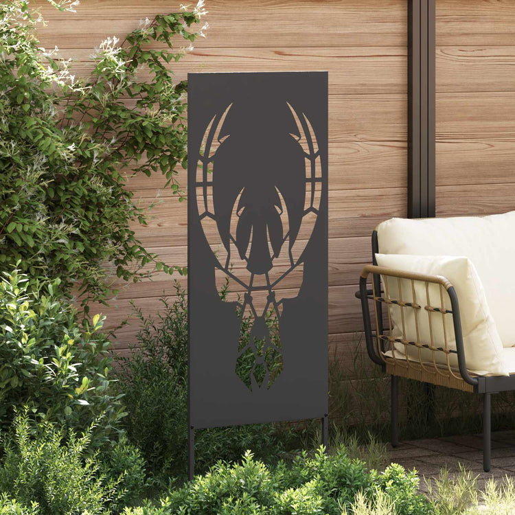 Vidaxxl brise-vue de jardin noir 50 x 140 cm acier laminé à froid