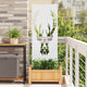 VidaXL brise-vue de jardin blanc 50 x 140 cm acier laminé à froid