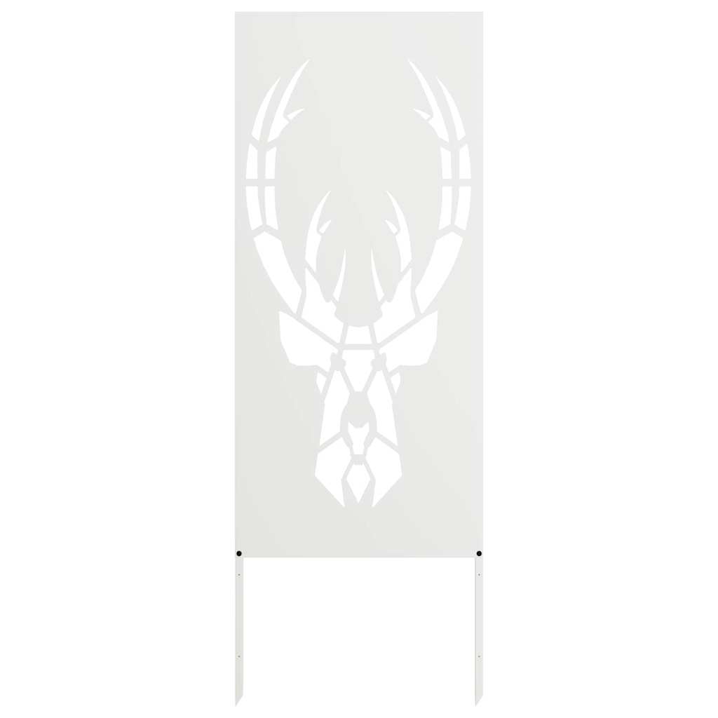 VidaXL brise-vue de jardin blanc 50 x 140 cm acier laminé à froid