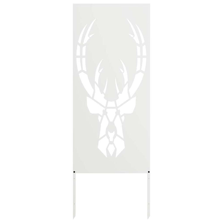 VidaXL brise-vue de jardin blanc 50 x 140 cm acier laminé à froid