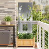 Vidaxxl brise-vue de jardin argent 50 x 140 cm en acier galvanisé
