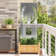 Vidaxxl brise-vue de jardin argent 50 x 140 cm en acier galvanisé
