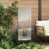 Vidaxxl brise-vue de jardin argent 50 x 140 cm en acier galvanisé