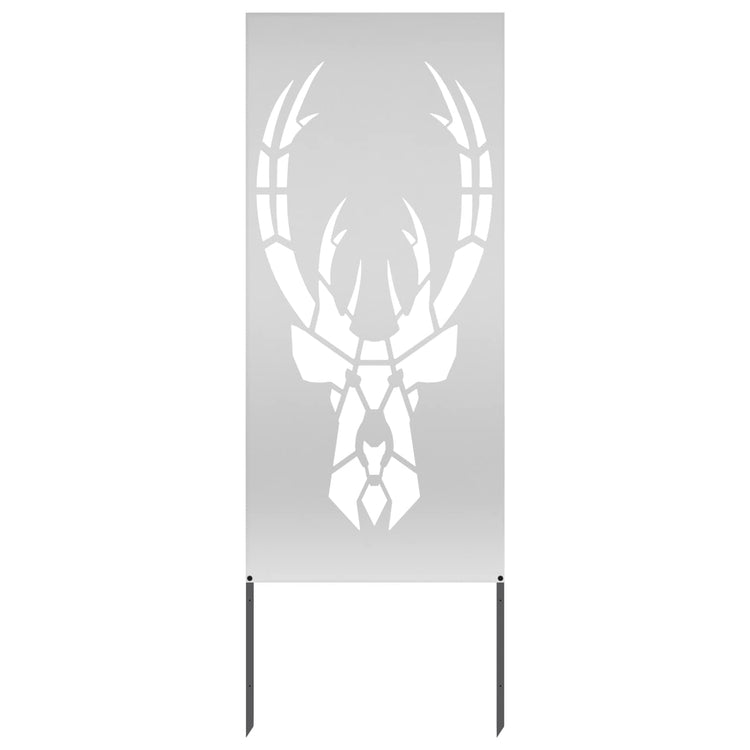 Vidaxxl brise-vue de jardin argent 50 x 140 cm en acier galvanisé