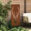 VidaXL brise-vue de jardin imprimé animal rouillé 50 x 140 cm acier corten