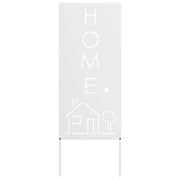 VidaXL brise-vue de jardin chantourné blanc 50 x 140 cm acier laminé à froid - afbeelding 2