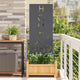 Vidaxxl brise-vue de jardin anthracite 50 x 140 cm acier laminé à froid