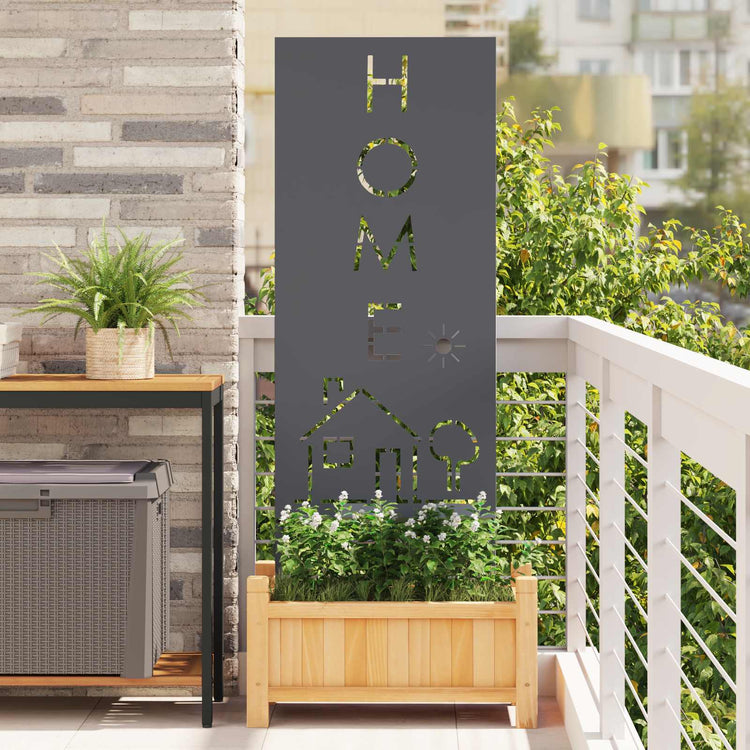 Vidaxxl brise-vue de jardin anthracite 50 x 140 cm acier laminé à froid