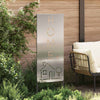Vidaxxl brise-vue de jardin argent 50 x 140 cm en acier galvanisé