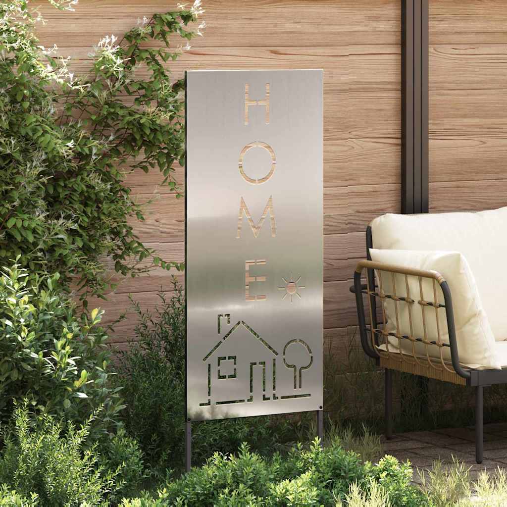 Vidaxxl brise-vue de jardin argent 50 x 140 cm en acier galvanisé
