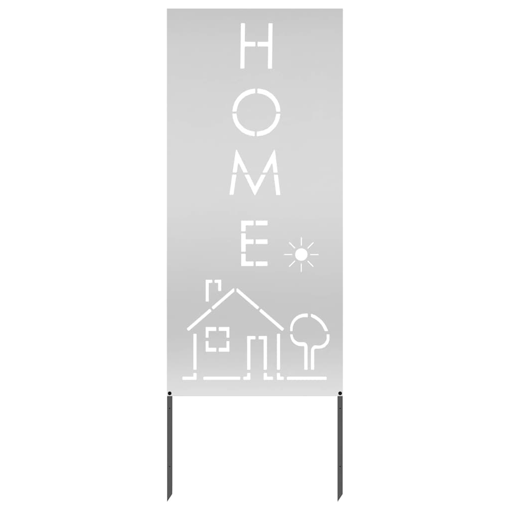 Vidaxxl brise-vue de jardin argent 50 x 140 cm en acier galvanisé