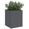 Vidaxxl pot de fleur de jardin anthracite 32 x 32 x 40 cm acier laminé à froid