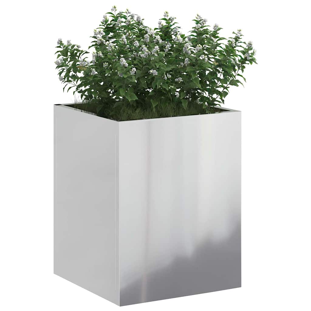 Pot de fleur de jardin Vidaxl acier galvanisé 32 x 32 x 40 cm