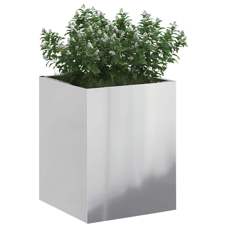 Pot de fleur de jardin Vidaxl acier galvanisé 32 x 32 x 40 cm