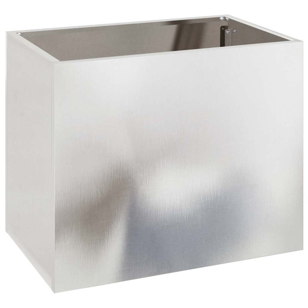 Vidaxx pot de fleur de jardin en acier inoxydable 50 x 32 x 40 cm en acier inoxydable