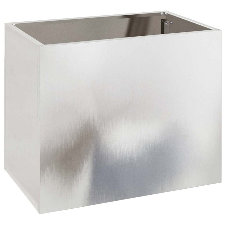 Vidaxx pot de fleur de jardin en acier inoxydable 50 x 32 x 40 cm en acier inoxydable
