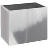Pot de fleur de jardin Vidaxl acier galvanisé 50 x 32 x 40 cm